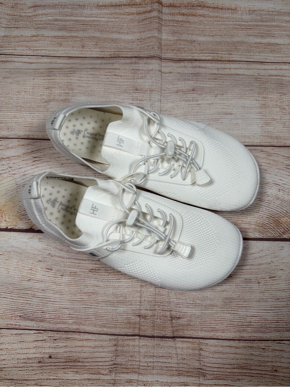 Hike Footwear Theora Pro Barefoot Sneaker White Knit Lace-Up
